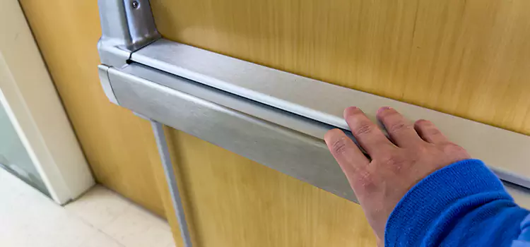 Installing a Push Bar on a Door Millville
